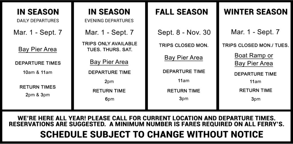egmont schedule